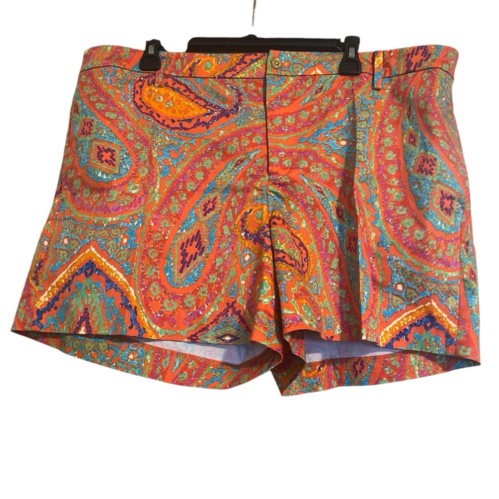 Lauren Ralph Lauren Paisley Orange Shorts